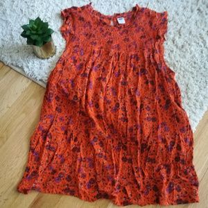 Orange Floral Sleeveless Blouse from Old Navy